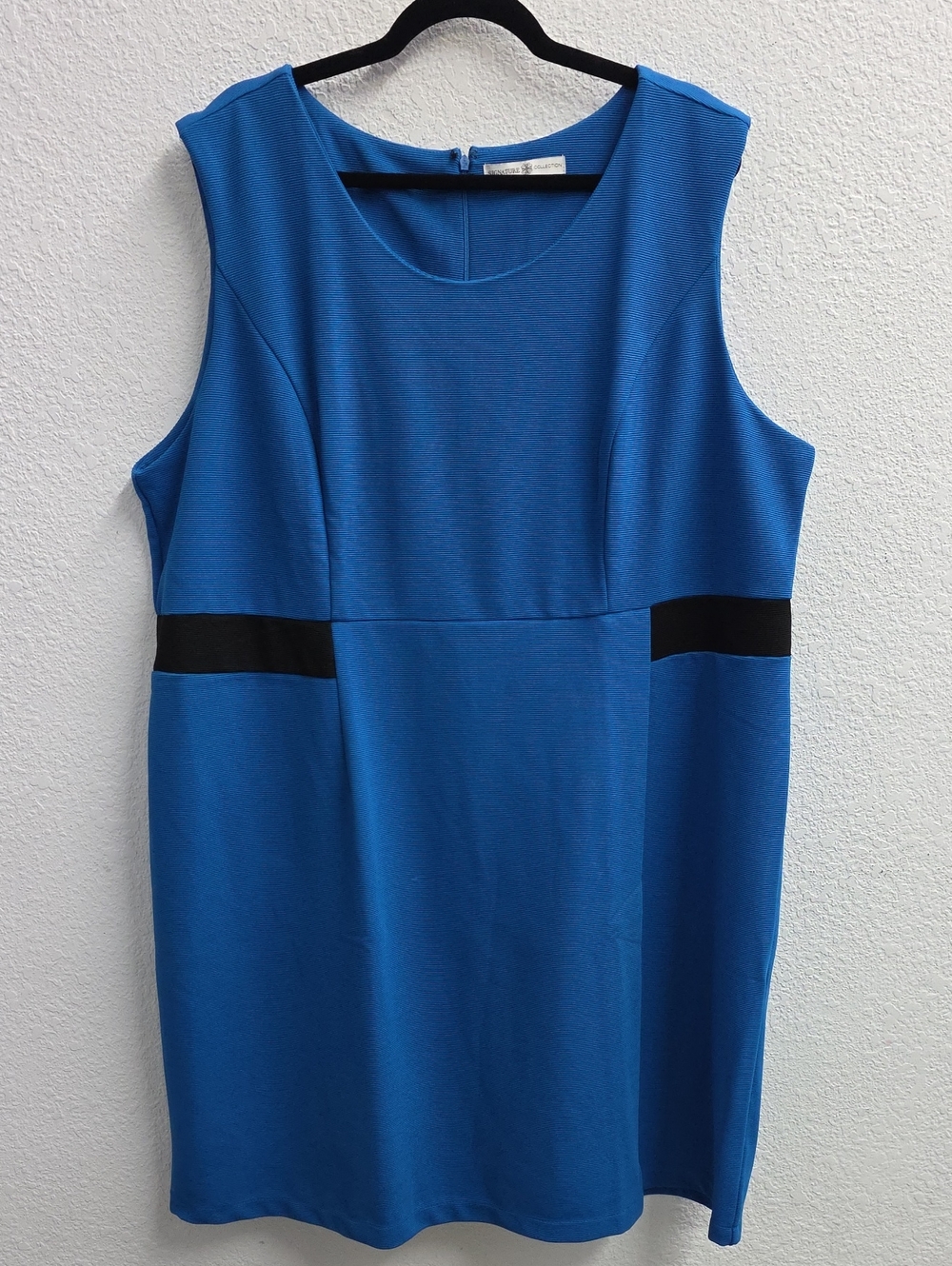 Signature Collection Cobalt Blue Sleeveless Sheath Dress Plus Size 2X 22W/24W